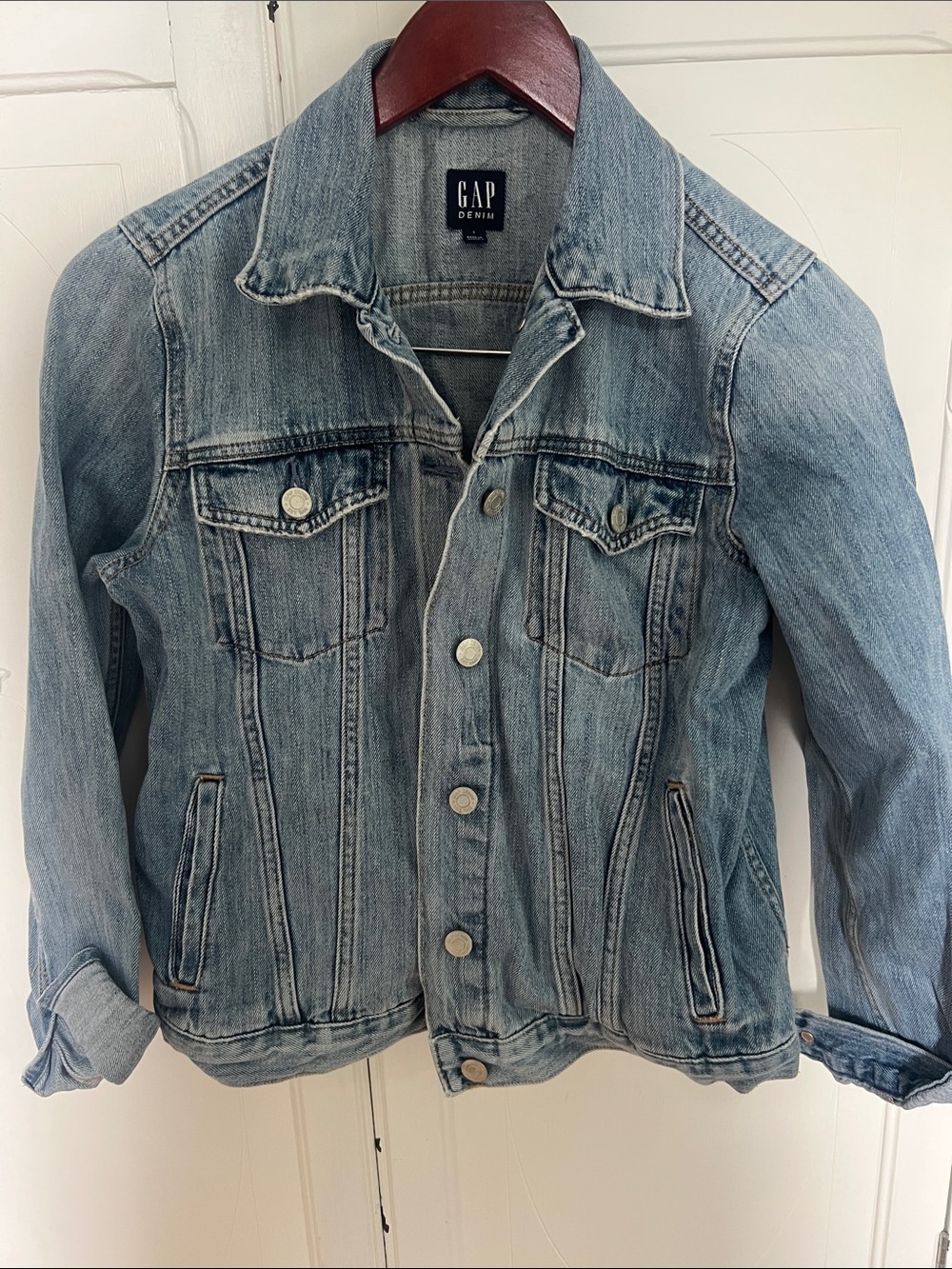 2/$7 GAP Light Blue Washed Denim Jacket